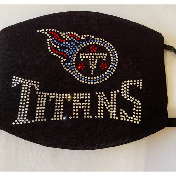 Tennessee Titans Bling Rhinestone Face Mask - Picture 3 of 11